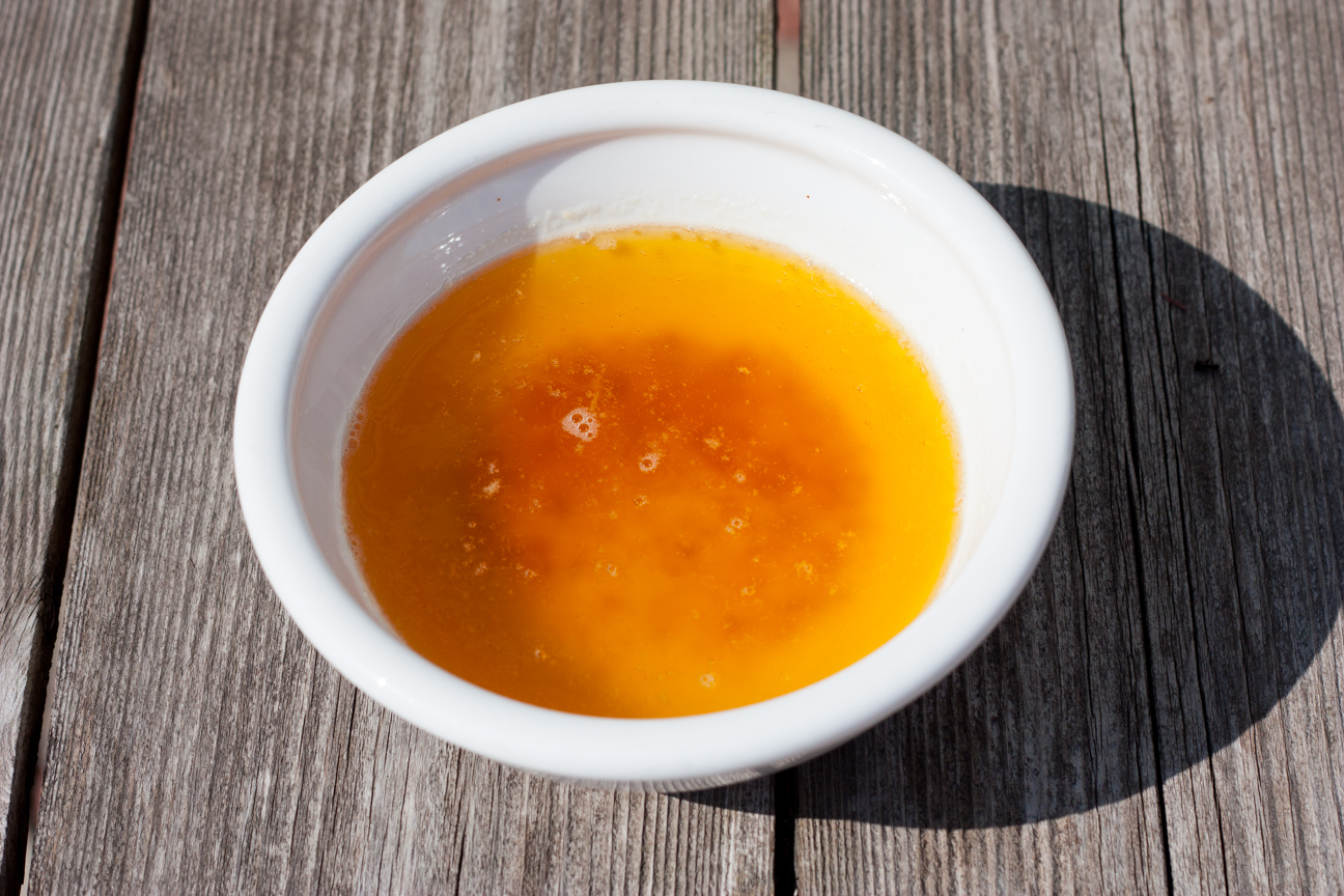 browned butter in a bowl