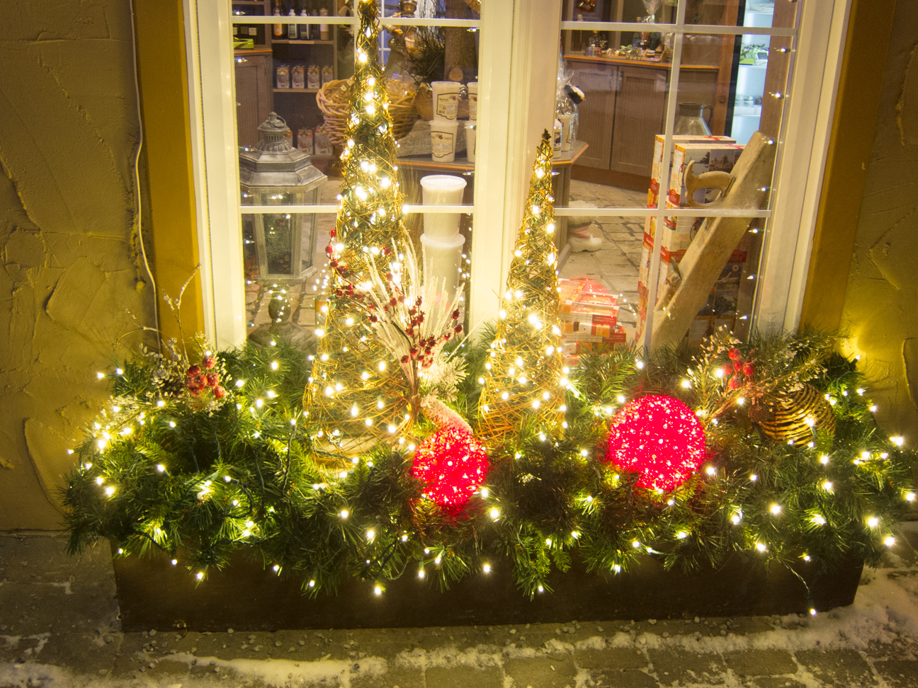 decorated windowbox