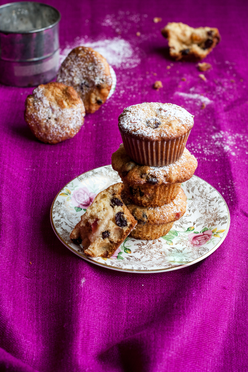 simnel cakes on a plate