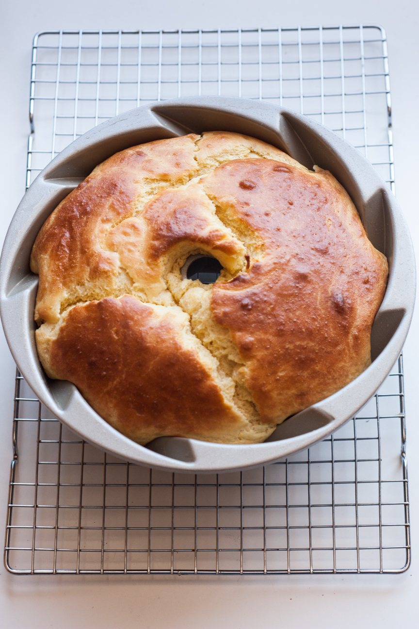 Lemon Elderflower Savarin Cake