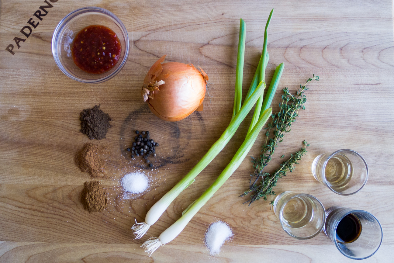 ingredients for jamaican jerk pork sandwiches