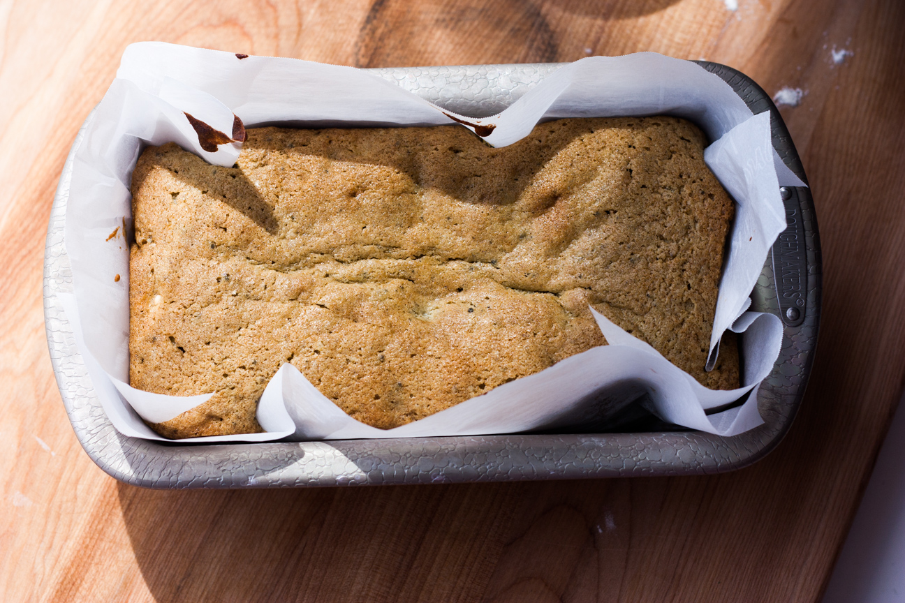 matcha and white chocolate cake