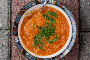 Armenian Red Lentil and Apricot Soup