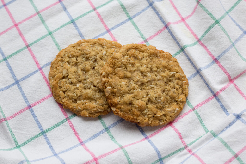 two Orange Maple Anzac Cookies