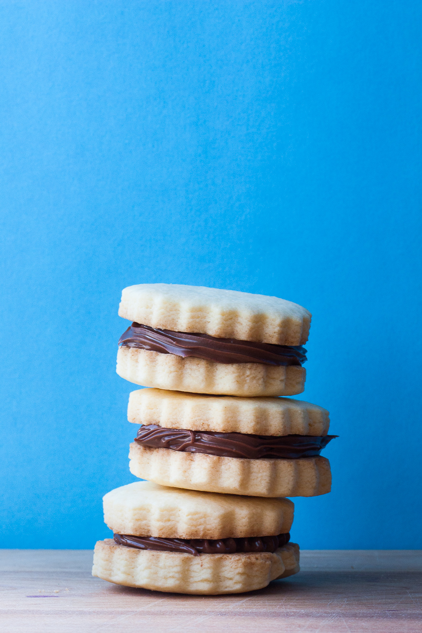 orange nutella alfajores