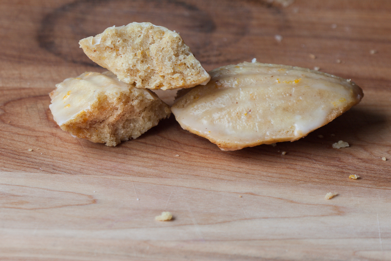 brown butter orange hazelnut madeleines