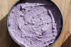 blueberry mango ice cream cake