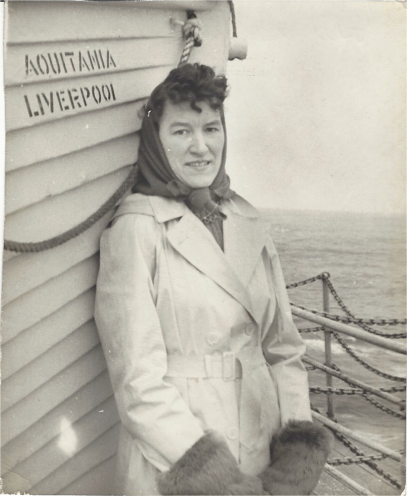 Mum on the Aquitania