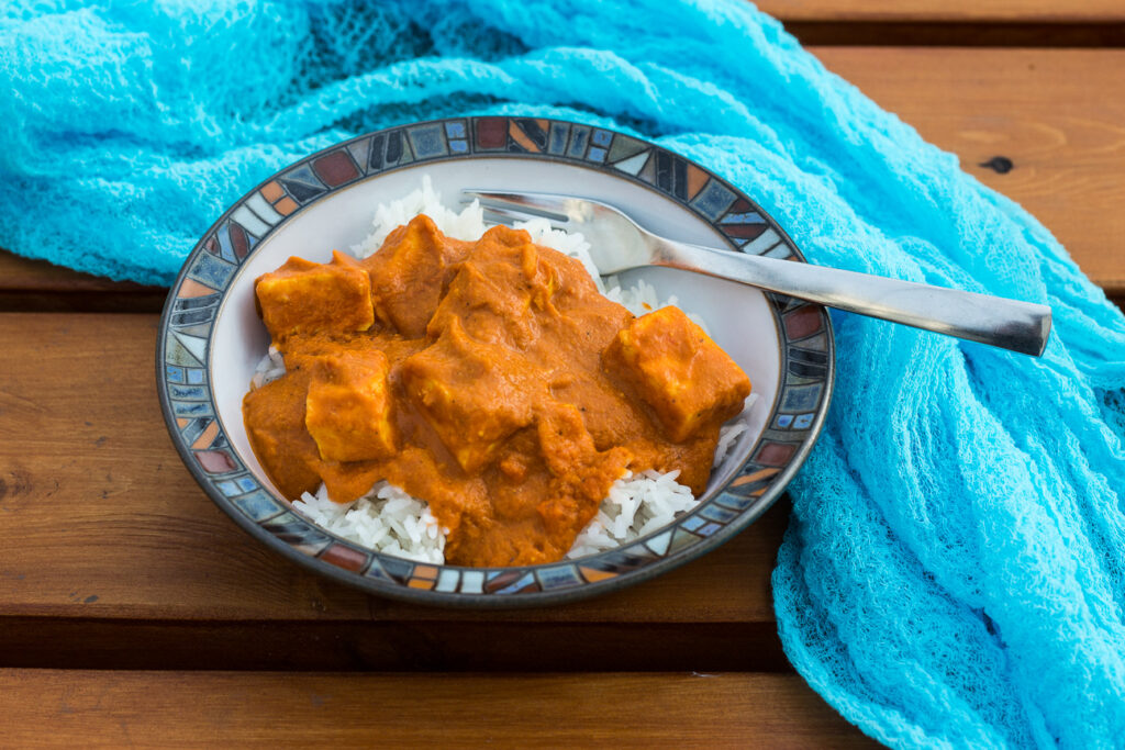 paneer makhti curry dinner in a bowl