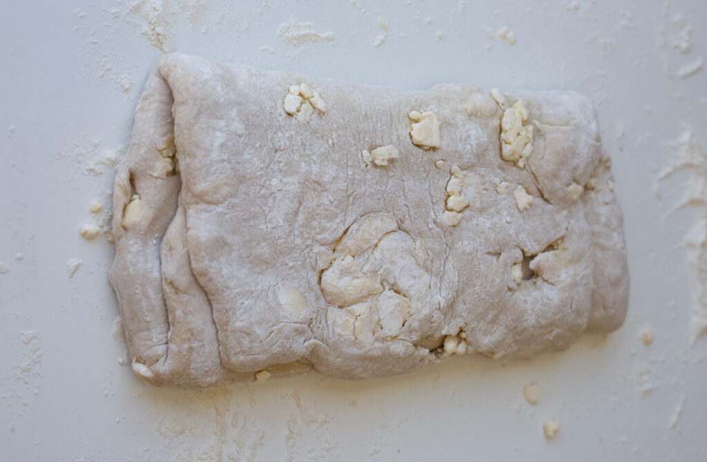 danish pastry dough folded