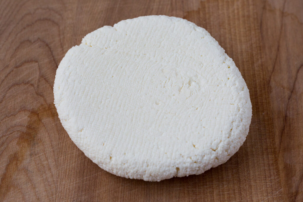 block of paneer cheese