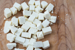 cubes of paneer cheese