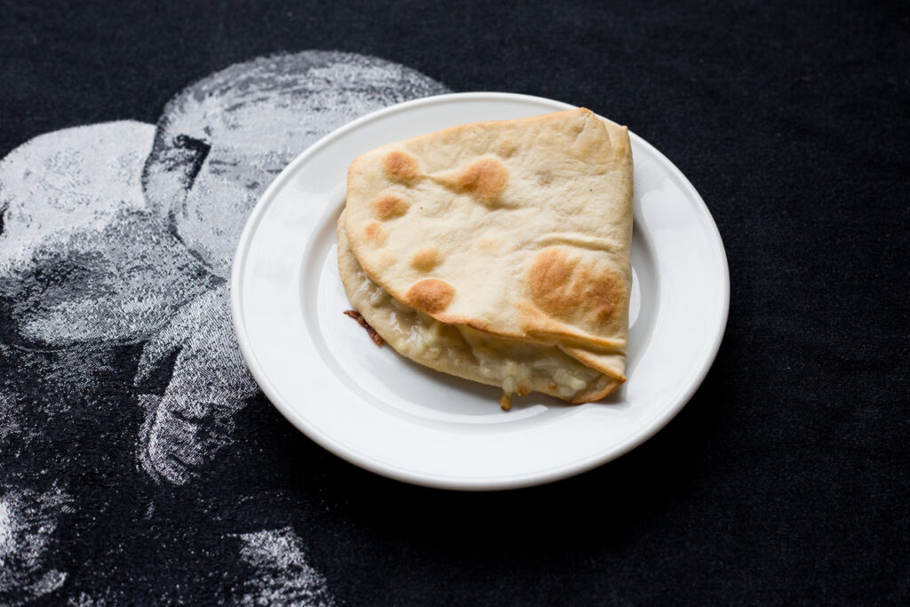 cheese pie on a plate